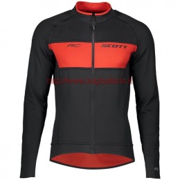 Completo Ciclismo 2019 Scott RC FF nero-rosso Maglia Ciclismo Manica Lunga