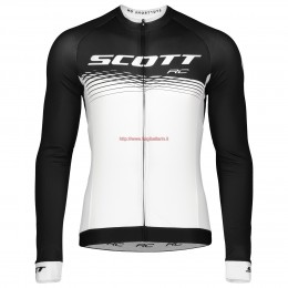 Completo Ciclismo 2019 Scott RC nero-bianca Maglia Ciclismo Manica Lunga