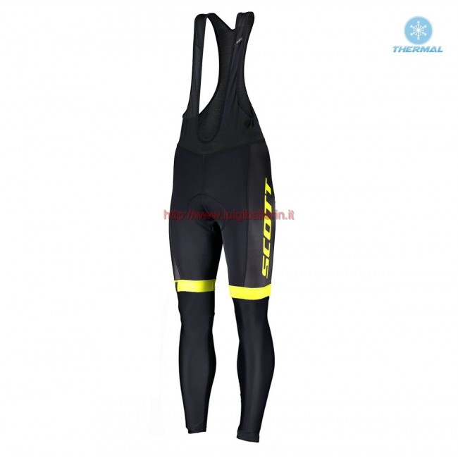 Completo Ciclismo 2019 Scott RC Squadre nero-giallo Salopette Lunga Ciclismo thermique Completo Ciclismo 2019 Scott RC Squadre nero-giallo Salopette Lunga Ciclismo thermique