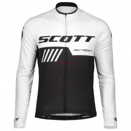 Completo Ciclismo 2019 Scott RC Squadre nero-bianca Maglia Ciclismo Manica Lunga