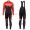 Completo Ciclismo 2019 Scott RC Squadre nero-rosso Maglia Ciclismo Manica Lunga e Salopette