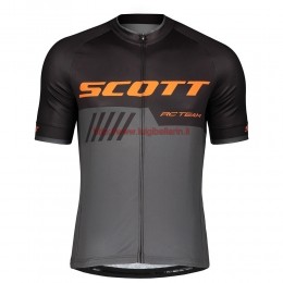 Completo Ciclismo 2019 Scott-RC-Squadre nero/Gris/Orange Maglia Ciclismo Manica Corta