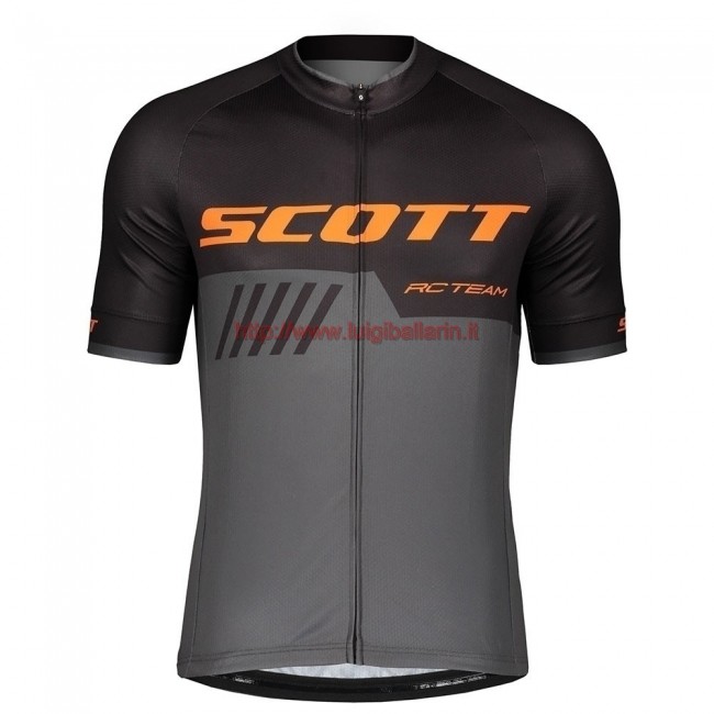 Completo Ciclismo 2019 Scott-RC-Squadre nero/Gris/Orange Maglia Ciclismo Manica Corta Completo Ciclismo 2019 Scott-RC-Squadre nero/Gris/Orange Maglia Ciclismo Manica Corta