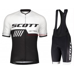 Completo Ciclismo 2019 Scott-RC-Squadre nero/bianca abbigliamento Bici Completo Maglia Ciclismo Corta e Salopette