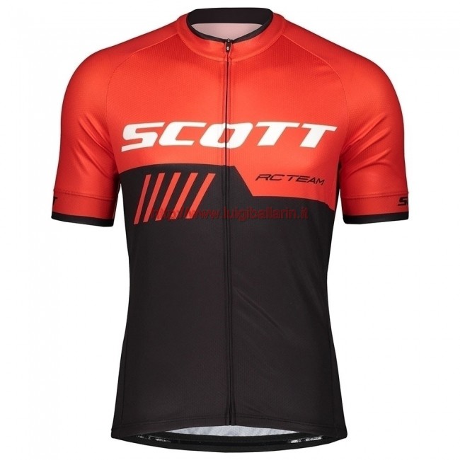 Completo Ciclismo 2019 Scott-RC-Squadre nero/rosso Maglia Ciclismo Manica Corta Completo Ciclismo 2019 Scott-RC-Squadre nero/rosso Maglia Ciclismo Manica Corta