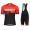 Completo Ciclismo 2019 Scott-RC-Squadre nero/rosso abbigliamento Bici Completo Maglia Ciclismo Corta e Salopette