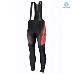 Completo Ciclismo 2019 Scott RC rosso-nero Salopette Lunga Ciclismo thermique