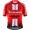 Completo Ciclismo 2019 Sunweb Squadre rosso Maglia Ciclismo Manica Corta