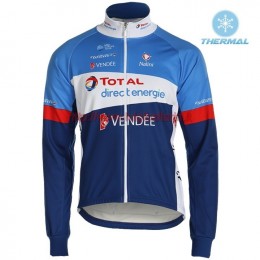 Completo Ciclismo 2019 Total Blu thermique Maglia Ciclismo Manica Lunga