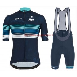 Completo Ciclismo 2019 Tour AU Blu abbigliamento Bici Completo Maglia Ciclismo Corta e Salopette
