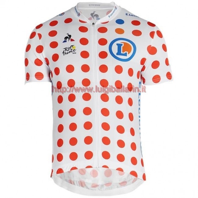 Completo Ciclismo 2019 Tour de France Polka Dot Maglia Ciclismo Manica Corta Completo Ciclismo 2019 Tour de France Polka Dot Maglia Ciclismo Manica Corta