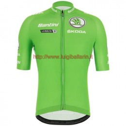 Completo Ciclismo 2019 Tour de Spain verde Maglia Ciclismo Manica Corta