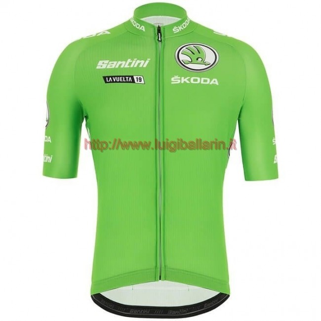 Completo Ciclismo 2019 Tour de Spain verde Maglia Ciclismo Manica Corta Completo Ciclismo 2019 Tour de Spain verde Maglia Ciclismo Manica Corta