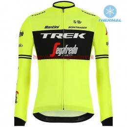 Completo Ciclismo 2019 Trek Usine Racing giallo thermique Maglia Ciclismo Manica Lunga