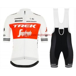 Completo Ciclismo 2019 Trek Usine Racing TDF bianca abbigliamento Bici Completo Maglia Ciclismo Corta e Salopette