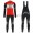 Completo Ciclismo 2019 Trek Usine Racing rosso Maglia Ciclismo Manica Lunga e Salopette