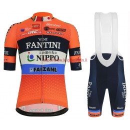 Completo Ciclismo 2019 Vini Fantini Nippo abbigliamento Bici Completo Maglia Ciclismo Corta e Salopette