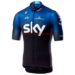Completo Ciclismo 2019 Squadre Sky Maglia Ciclismo Manica Corta