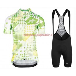 Completo Ciclismo 2020 Asos Erlkoenig verde abbigliamento Bici Completo Maglia Ciclismo Corta e Salopette