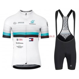 Completo Ciclismo 2020 Asos FF1 RS Benz bianca abbigliamento Bici Completo Maglia Ciclismo Corta e Salopette