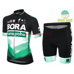 Completo Ciclismo 2020 BORA-hansgrohe Kids abbigliamento Bici Completo Maglia Ciclismo Corta e Salopette
