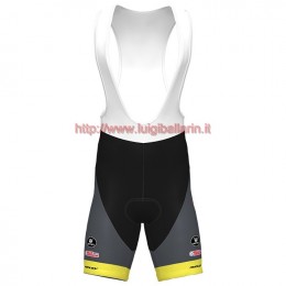 Completo Ciclismo 2020 Bingoal Wallonie Bruxelle giallo Salopette Ciclismo