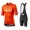 Completo Ciclismo 2020 INEOS Squadre Orange abbigliamento Bici Completo Maglia Ciclismo Corta e Salopette