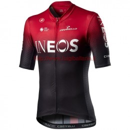 Completo Ciclismo 2020 INEOS Squadre rosso Maglia Ciclismo Manica Corta