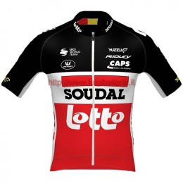 Completo Ciclismo 2020 Lotto Soudal rosso Maglia Ciclismo Manica Corta