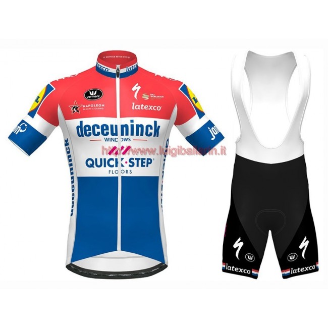 Completo Ciclismo 2020 Quick-Step Netherlands Champion abbigliamento Bici Completo Maglia Ciclismo Corta e Salopette Completo Ciclismo 2020 Quick-Step Netherlands Champion abbigliamento Bici Completo Maglia Ciclismo Corta e Salopette