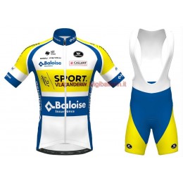 Completo Ciclismo 2020 SPORT Vlaanderen-Baloise abbigliamento Bici Completo Maglia Ciclismo Corta e Salopette