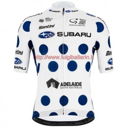 Completo Ciclismo 2020 Subaru Tour Down Under polka dot Maglia Ciclismo Manica Corta