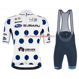 Completo Ciclismo 2020 Subaru Tour Down Under polka dot abbigliamento Bici Completo Maglia Ciclismo Corta e Salopette