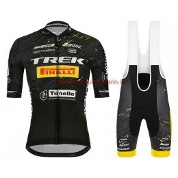 Completo Ciclismo 2020 TREK Pirelli nero abbigliamento Bici Completo Maglia Ciclismo Corta e Salopette