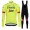 Trek Segafredo 2018 fluo jaune Abbigliamento Ciclismo Maglia Ciclismo Manica Lunga e Salopette Lunga 41499LR