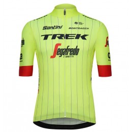 Trek Segafredo 2018 fluo jaune Maglia Ciclismo Manica Corta 48932AJ