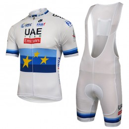 2018 UAE EUROPEAN CHAMPION abbigliamento Ciclismo Completo Maglia Ciclismo Corta e Salopette 30646OG
