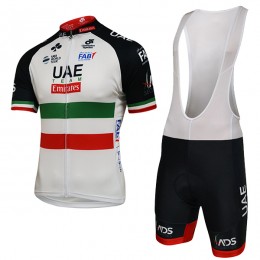 2018 UAE ITALIAN CHAMPION abbigliamento Ciclismo Completo Maglia Ciclismo Corta e Salopette 52611KM