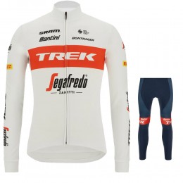 Trek Segafredo 2022 Pro Team Abbigliamento Maglia Ciclismo Manica Lunga e Salopette Lunga ORGRI
