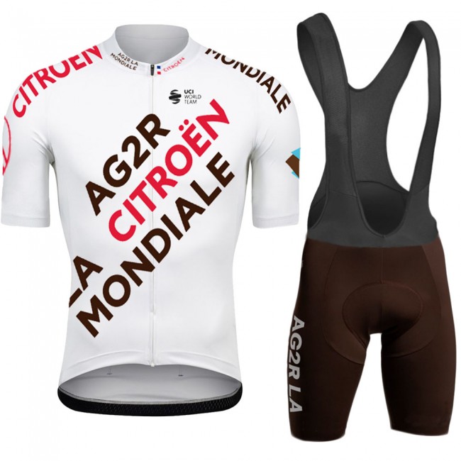 Team Ag2r White abbigliamento Bici Completo Maglia Ciclismo Corta e Salopette WIJmI Team Ag2r White abbigliamento Bici Completo Maglia Ciclismo Corta e Salopette WIJmI