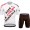 Team Ag2r White Abbigliamento Fietsshirt Korte Mouw + Korte Fietsbroeken eaE32