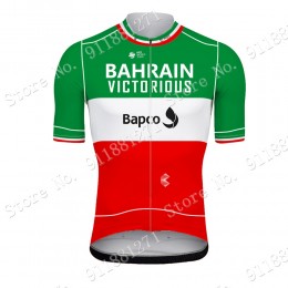 Green Slovenia Tour De France Bahrain Victorious 2021 Maglia Ciclismo Manica Corta hsiJa