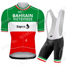 Green Slovenia Tour De France Bahrain Victorious 2021 abbigliamento Bici Completo Maglia Ciclismo Corta e Salopette yDEyD