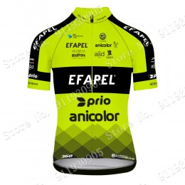Efapel Pro Team Green 2021 Maglia Ciclismo Manica Corta MMgVz