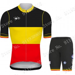 FDJ Pro Team belgium 2021 abbigliamento Bici Completo Maglia Ciclismo Corta e Salopette smg13