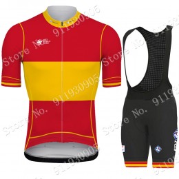 FDJ Pro Team Spanish Espana 2021 abbigliamento Bici Completo Maglia Ciclismo Corta e Salopette KC7oM
