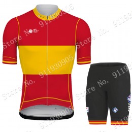FDJ Pro Team Spanish Espana 2021 abbigliamento Bici Completo Maglia Ciclismo Corta e Salopette sZuS3