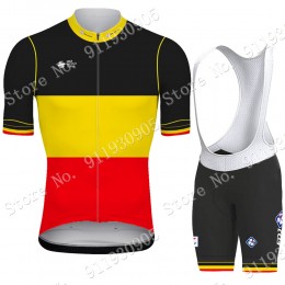 FDJ Pro Team belgium 2021 abbigliamento Bici Completo Maglia Ciclismo Corta e Salopette eeCF5