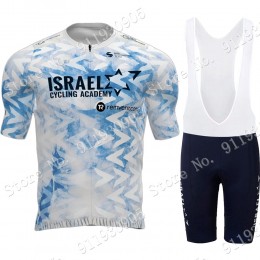 White Israel Start Up Nation Giro d'Italia 2021 abbigliamento Bici Completo Maglia Ciclismo Corta e Salopette 8ZFtd