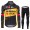 Jumbo Visma Tour De France 2021 Wielerkleding Set Fietsshirts Lange Mouw + Lange Fietsrbroek FeU89